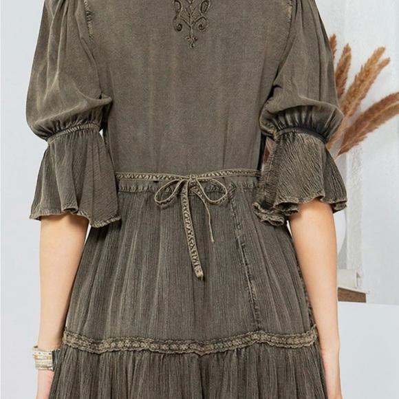 Vintage, romantic, stone-washed baby doll dress - Picture 2 of 3